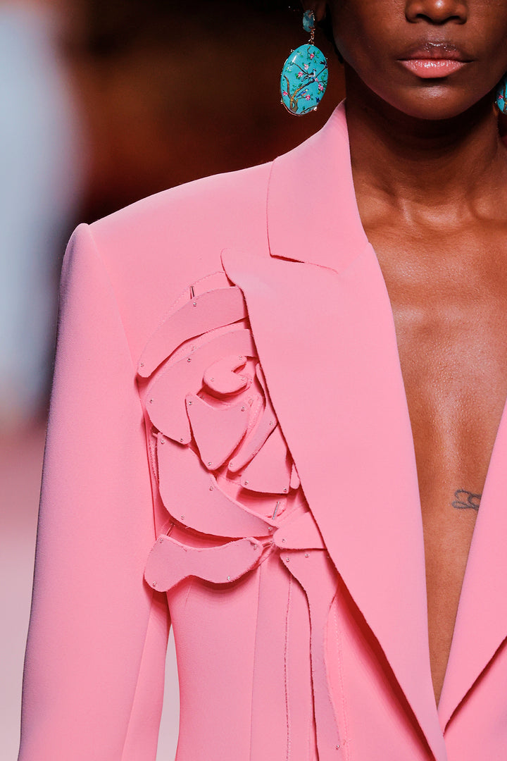 Satin V-Neckline Ensemble