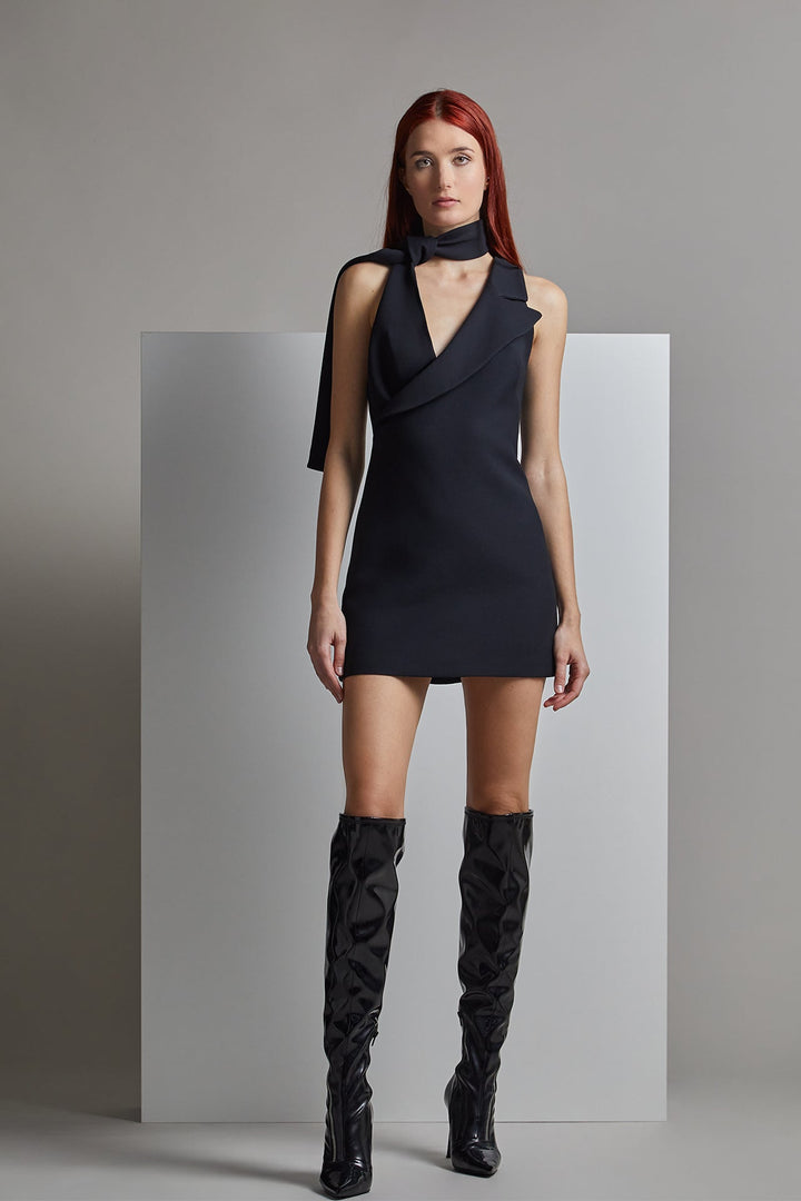 Sleeveless Asymmetric Mini Dress