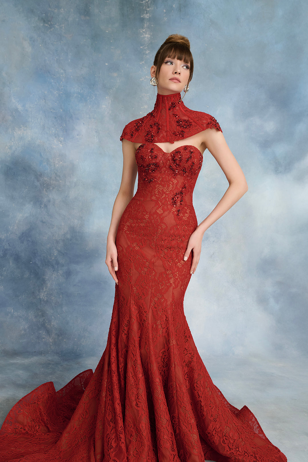 Corseted Bodice with Beaded Fringe Dress