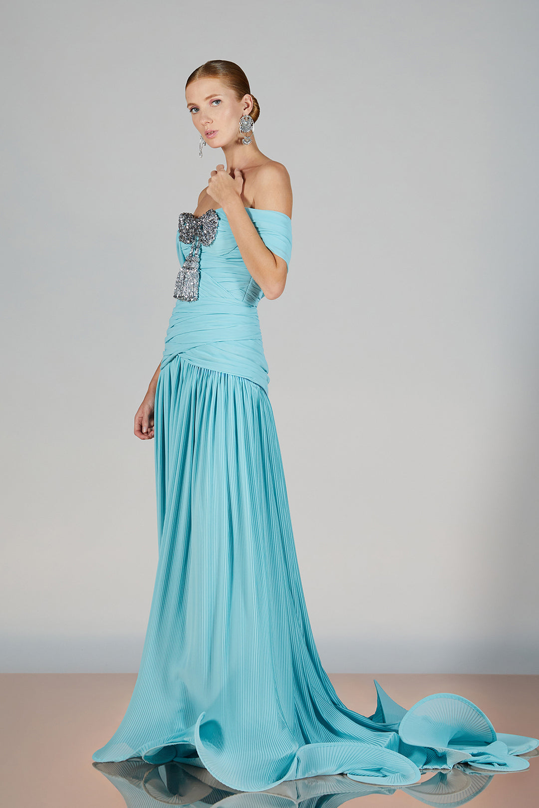 A-Line Off-The-Shoulder Dress