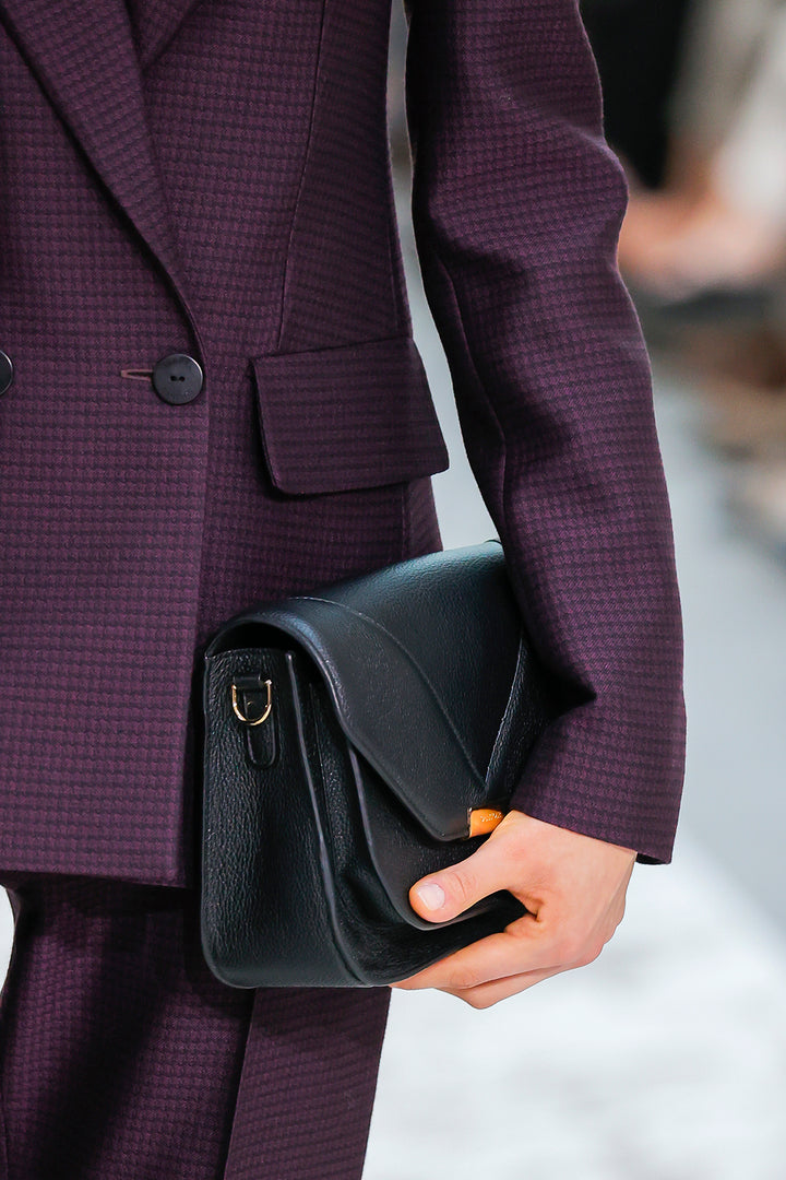Long Jacket and Trousers Ensemble with Belt Detail