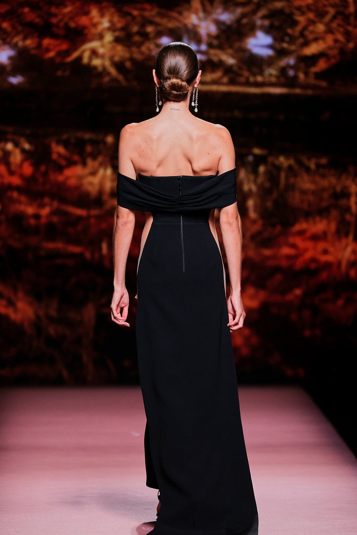 Off-The-Shoulder Column Dress