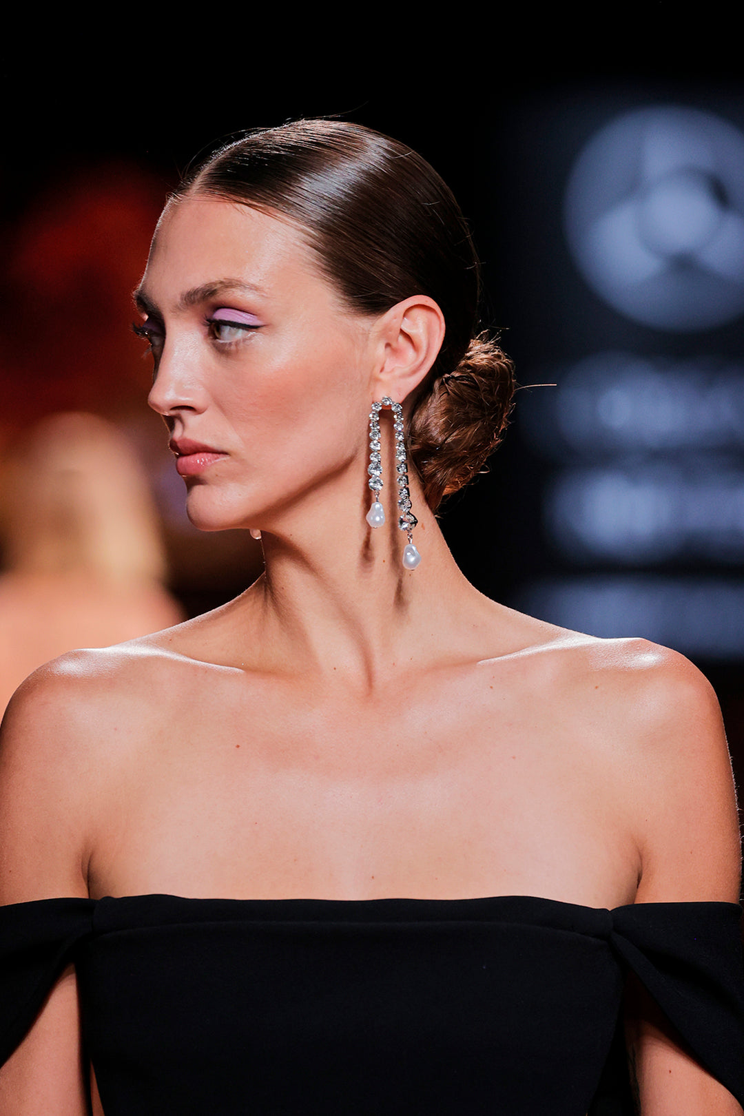 Off-The-Shoulder Column Dress