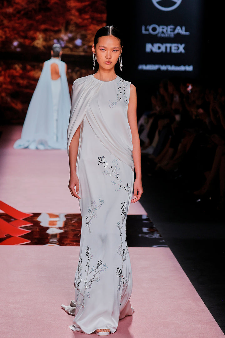 One-Shoulder Column Dress