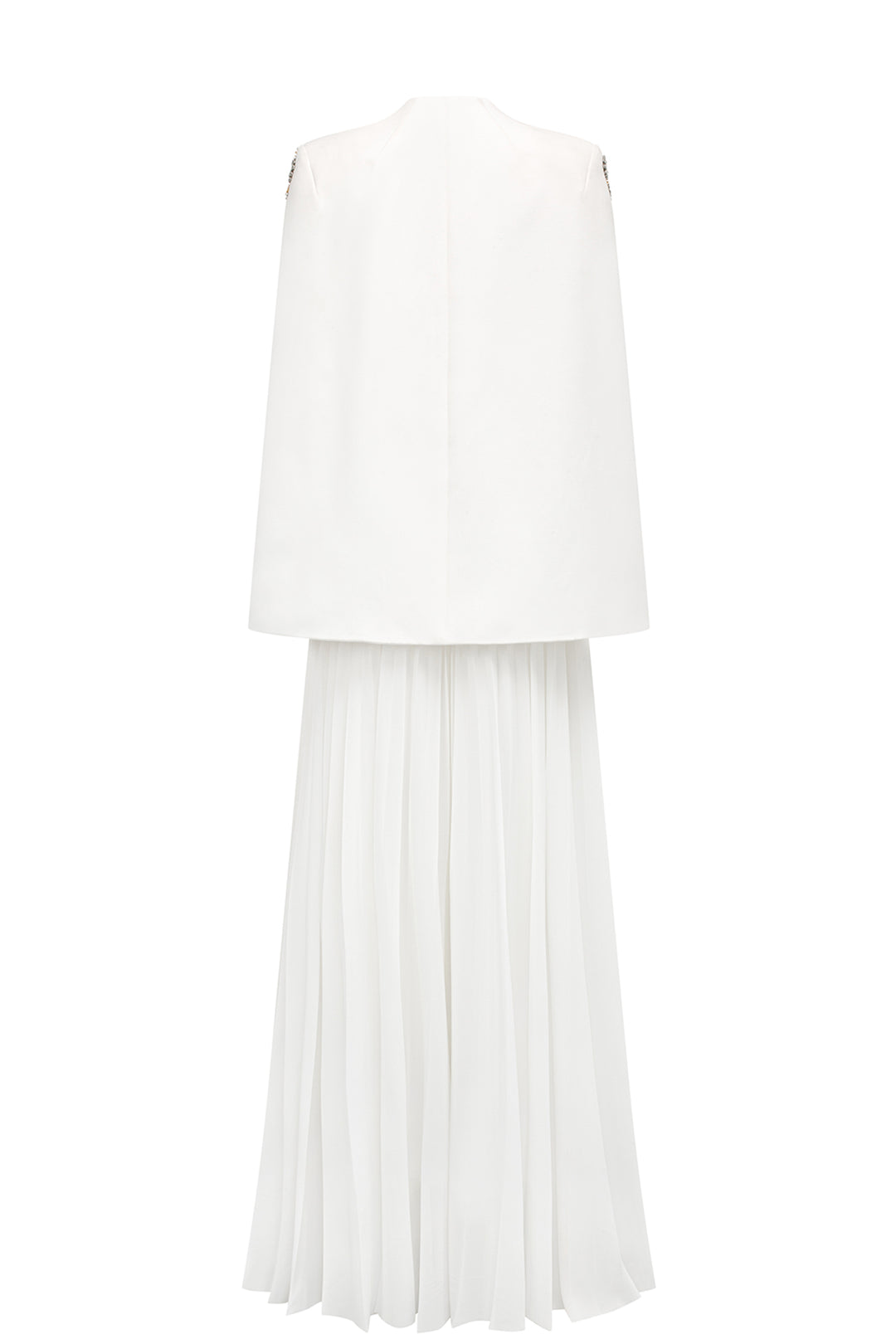 Collarless Cape Sleeve Blazer