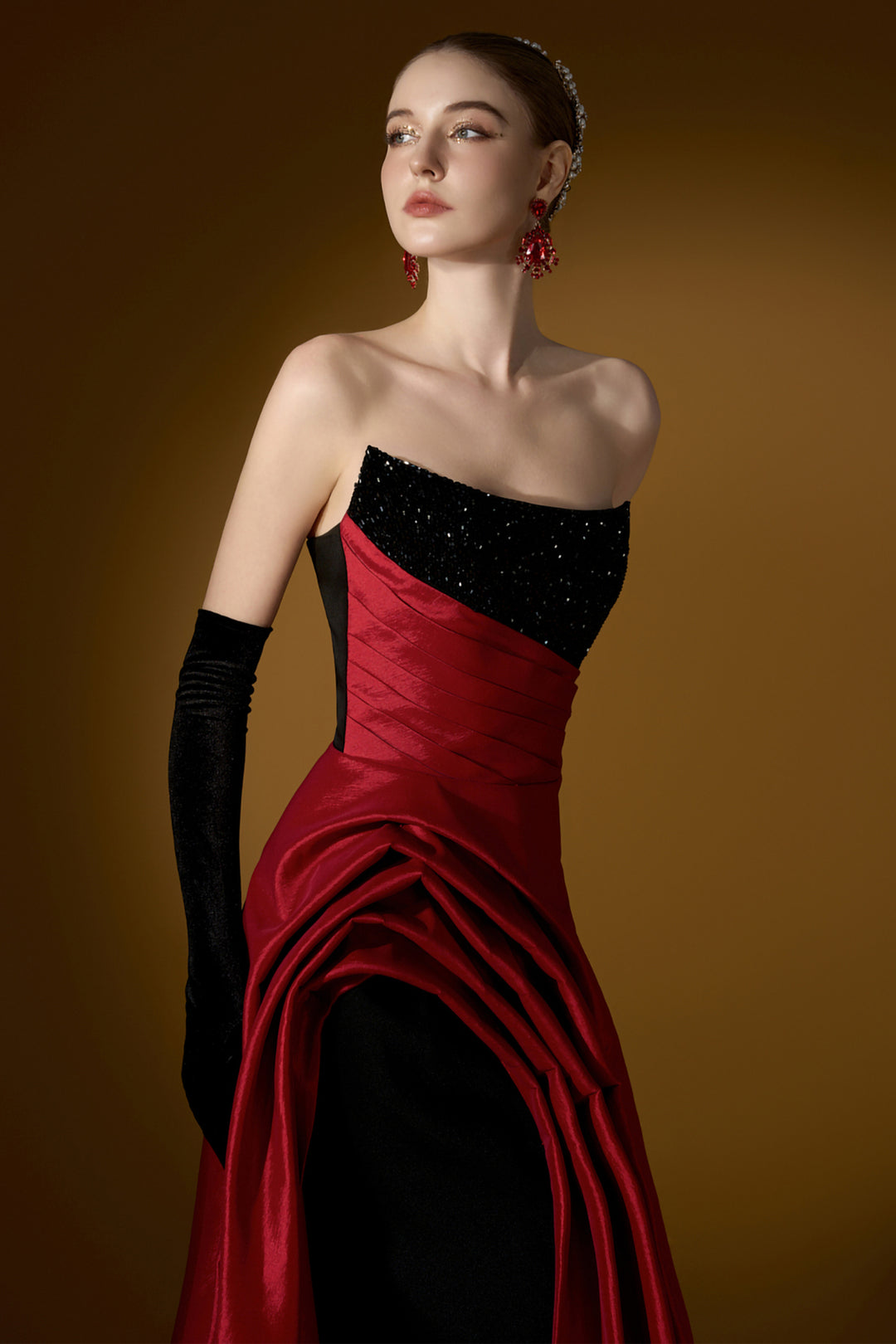 Strapless Fitted Column Dress