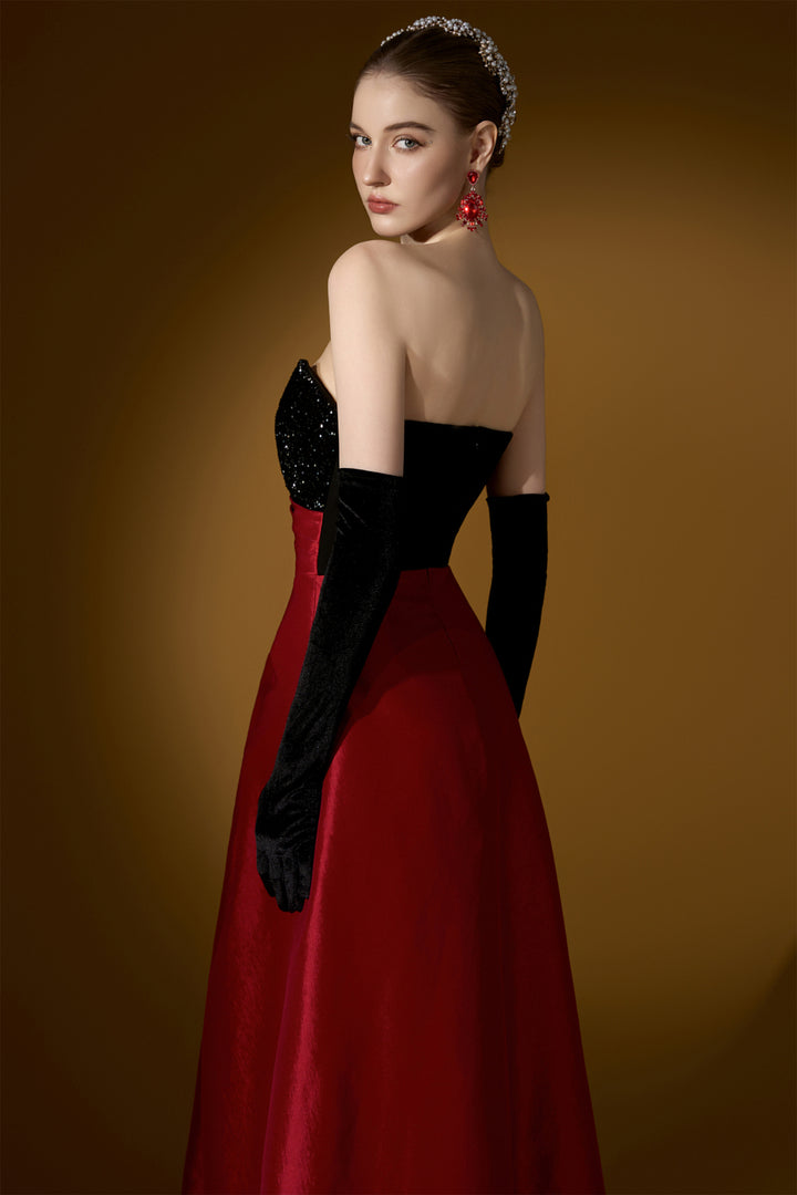 Strapless Fitted Column Dress