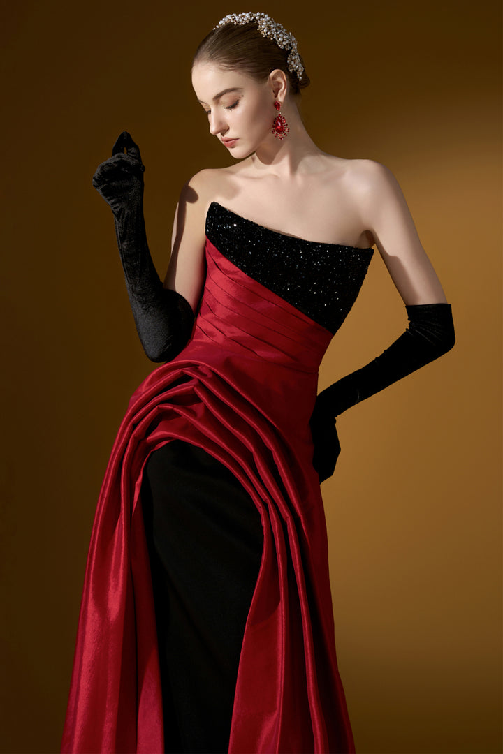Strapless Fitted Column Dress