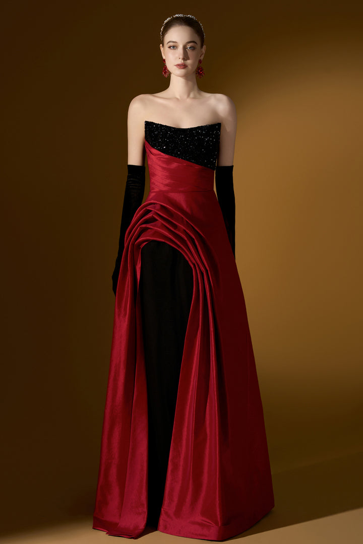 Strapless Fitted Column Dress