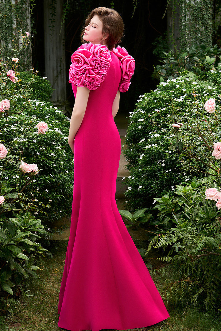 Draped Cover Shoulders with Mermaid Dress