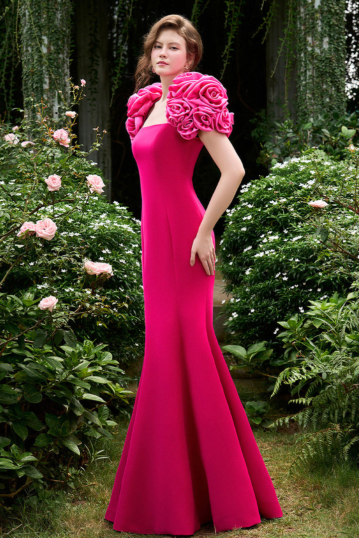 Draped Cover Shoulders with Mermaid Dress