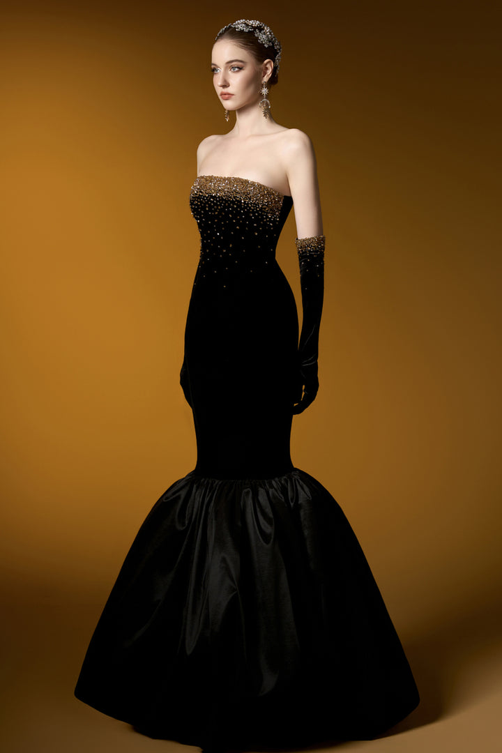 Strapless Dress with Mermaid Silhouette
