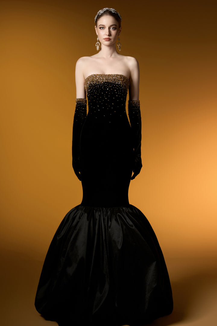 Strapless Dress with Mermaid Silhouette
