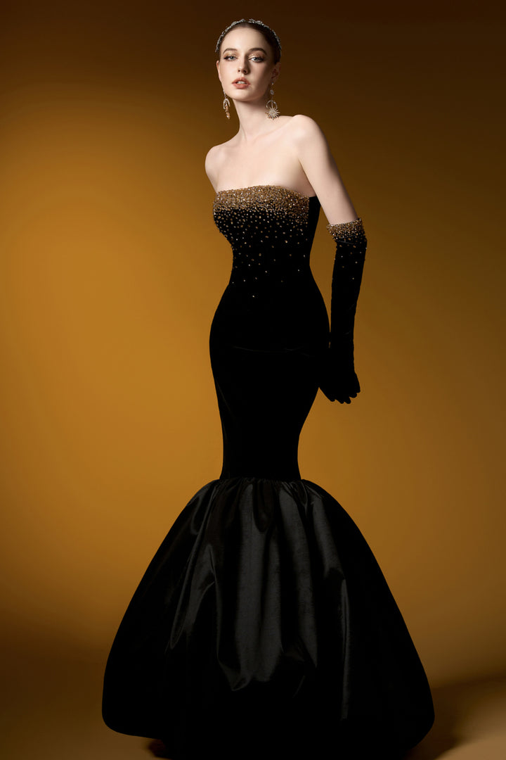Strapless Dress with Mermaid Silhouette