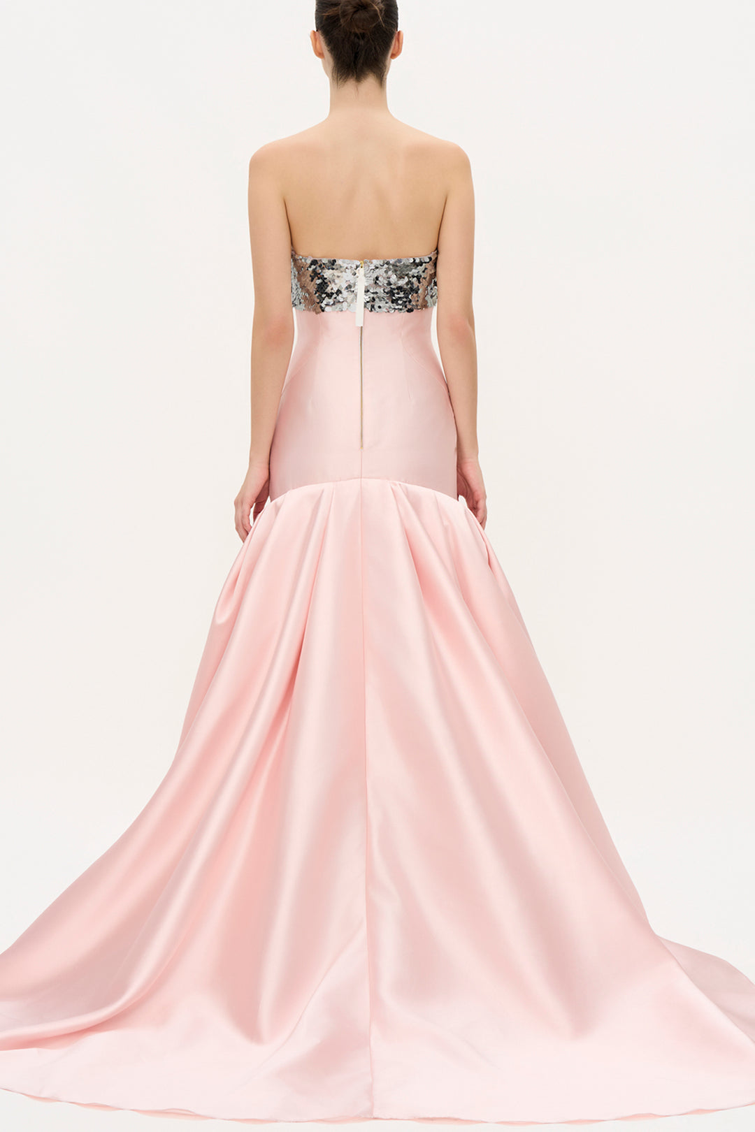 metallic bandeau dress Iris Metallic Bandeau Dress In Silver L(12-14)