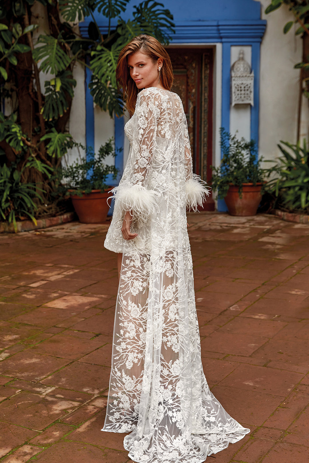 Short A-line Dress with Beaded Corset