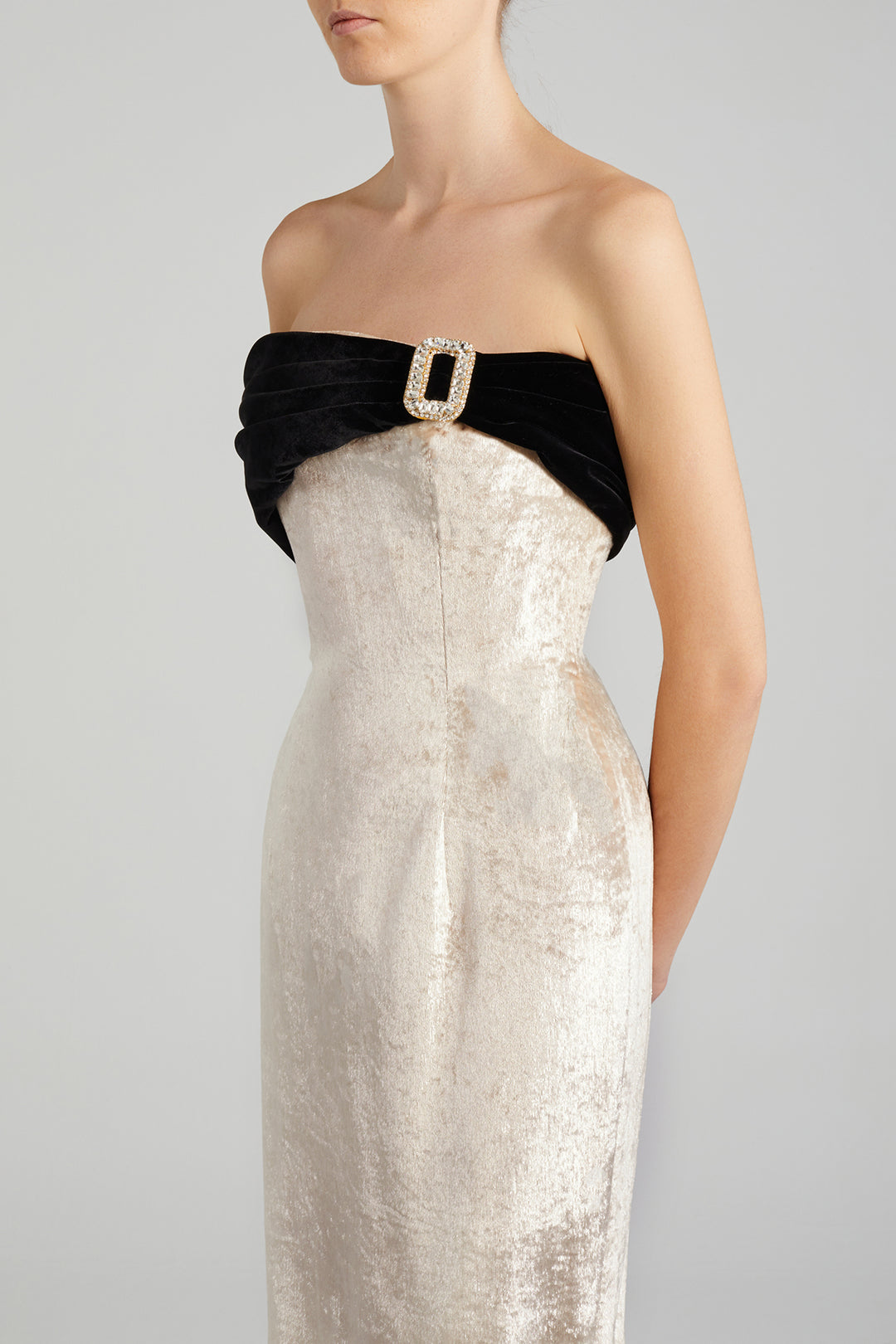 Velvet Off-The-Shoulder Dress