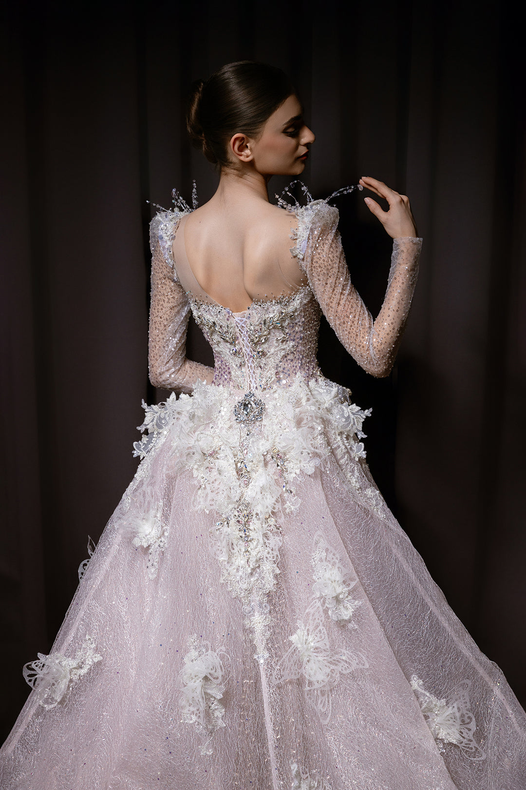 Radiant Beaded Long Dress