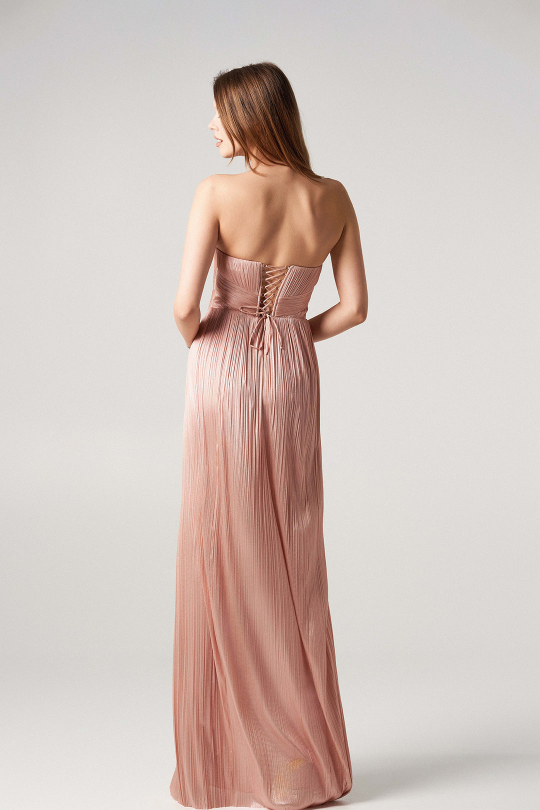 Full-Length Dress with Lace Detailing