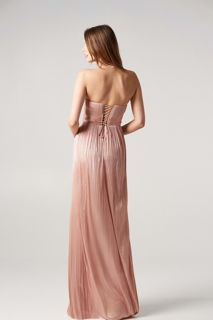 Full-Length Dress with Lace Detailing