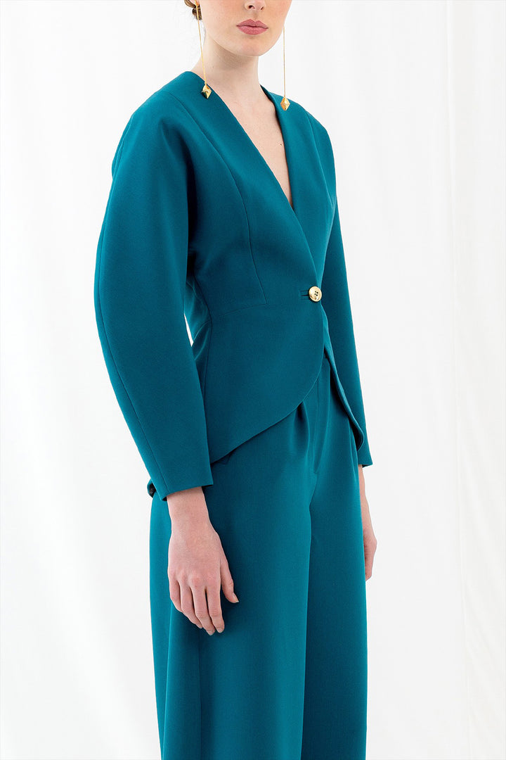 Tailored Jacket Suit with Structured Cut