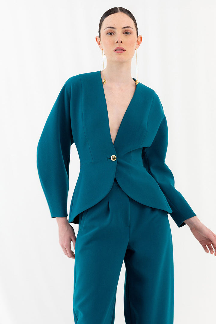 Tailored Jacket Suit with Structured Cut