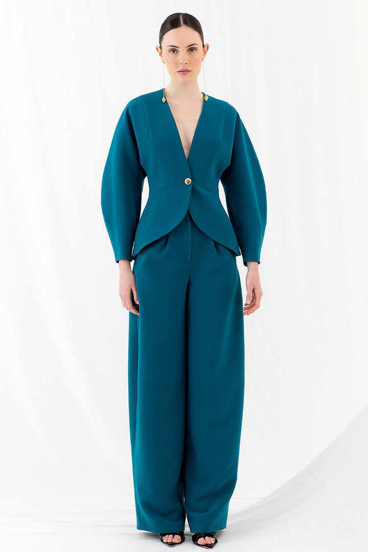 Tailored Jacket Suit with Structured Cut