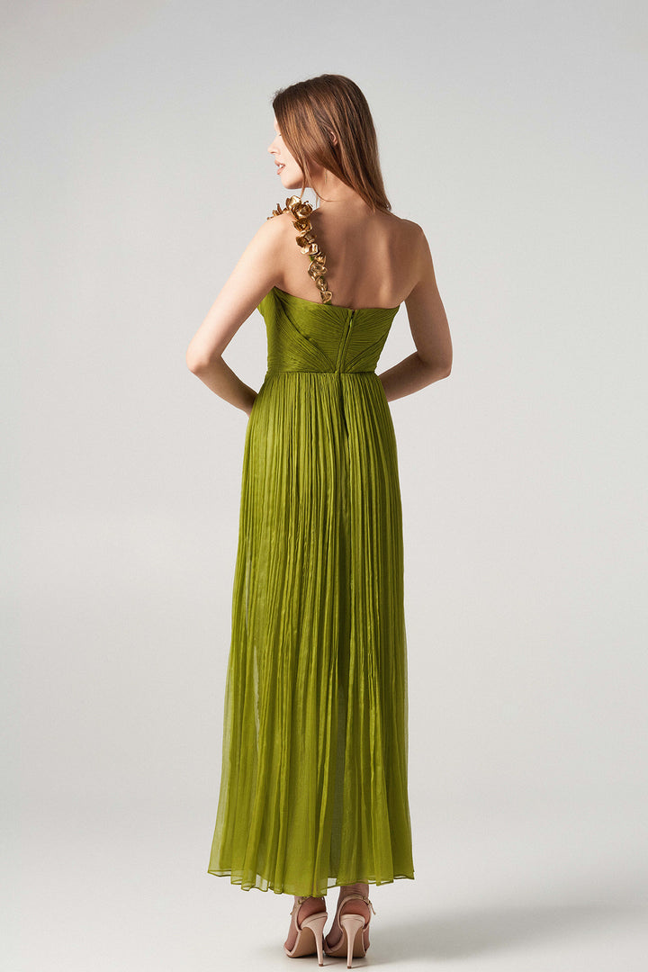 Shimmering Silk Mousseline Dress