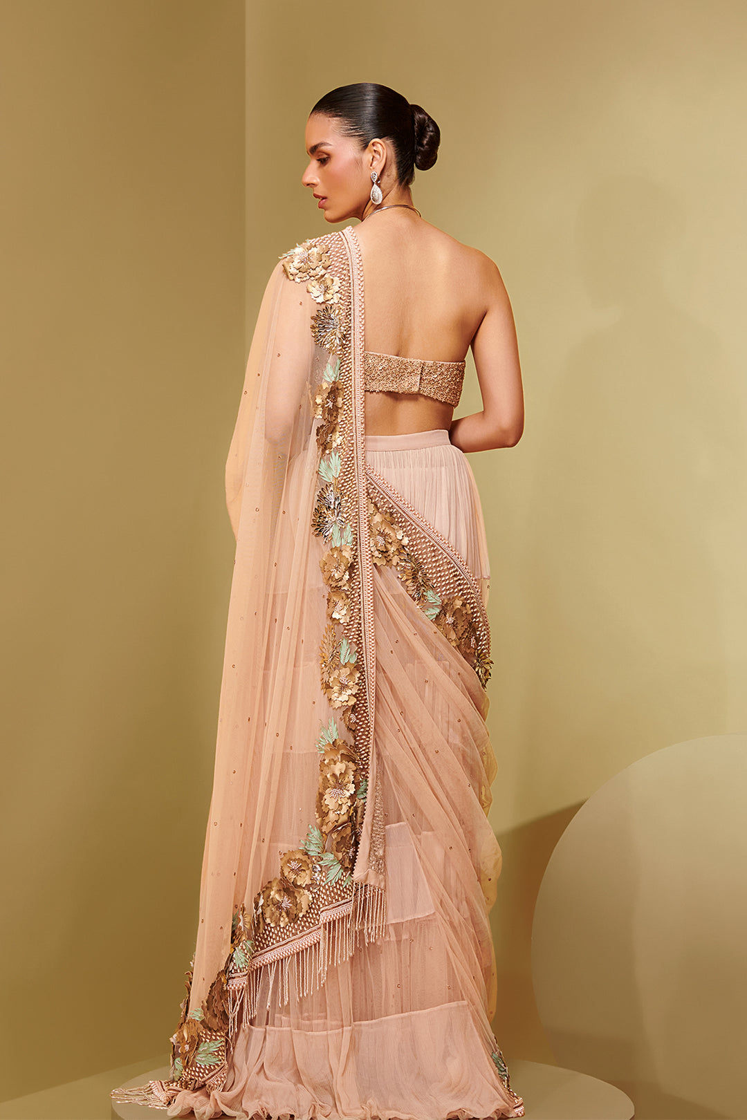 Georgette Two-Pieces with Laser Embroidery