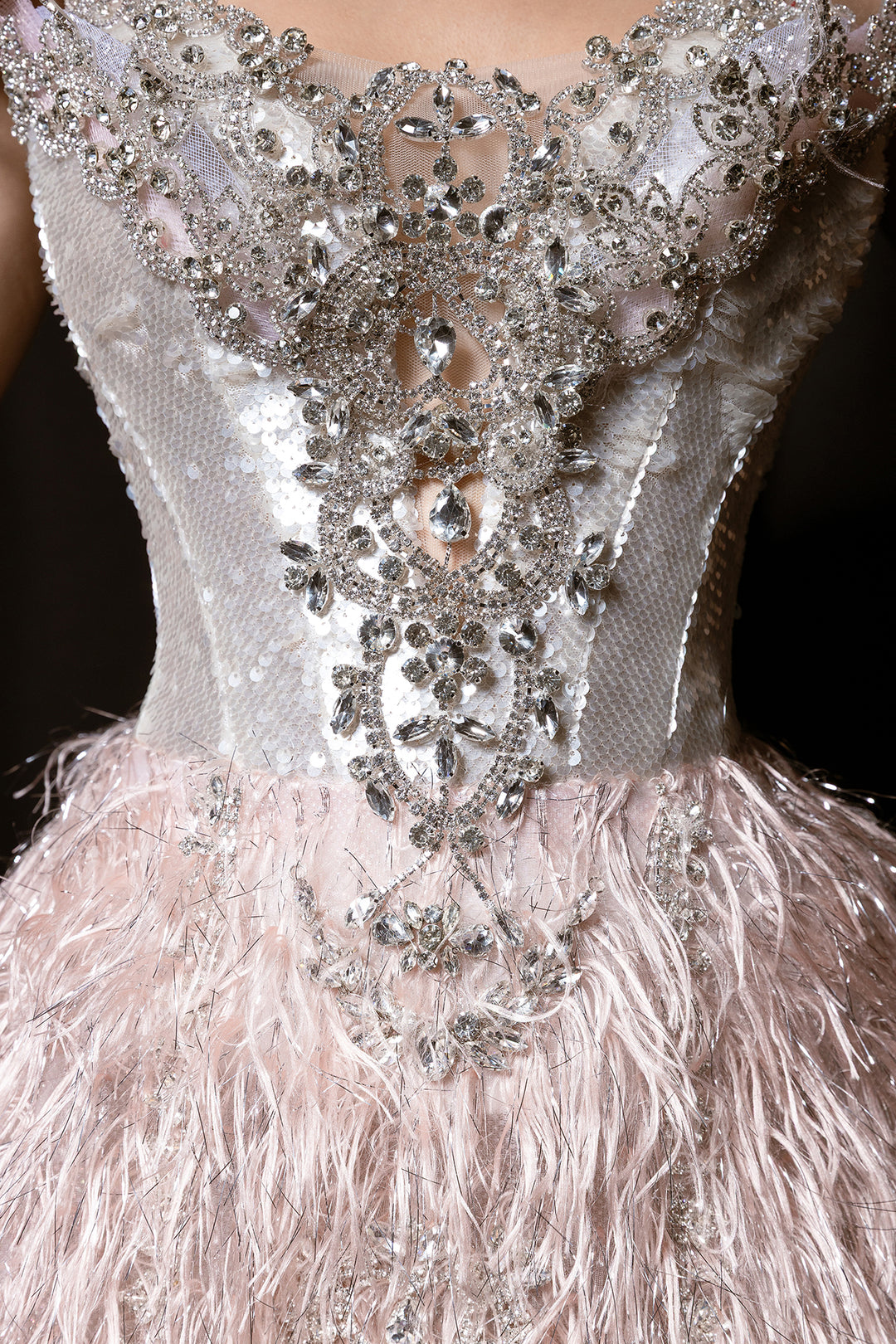 A-Line with Crystallised Embellishments