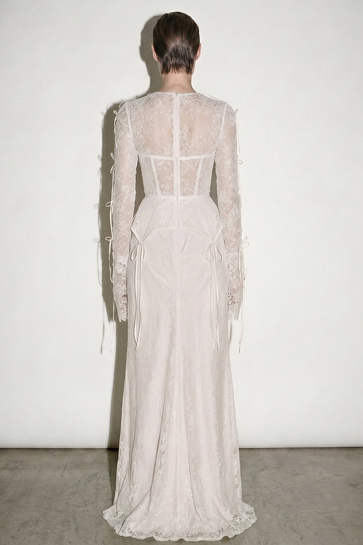 Corseted Lace with Column Dress