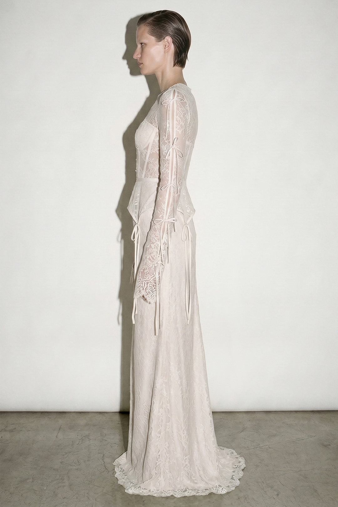 Corseted Lace with Column Dress
