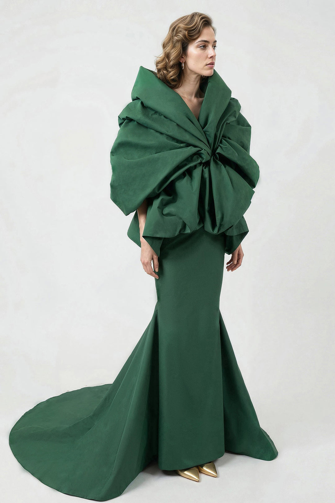Mermaid Dress with Sculptural Twist