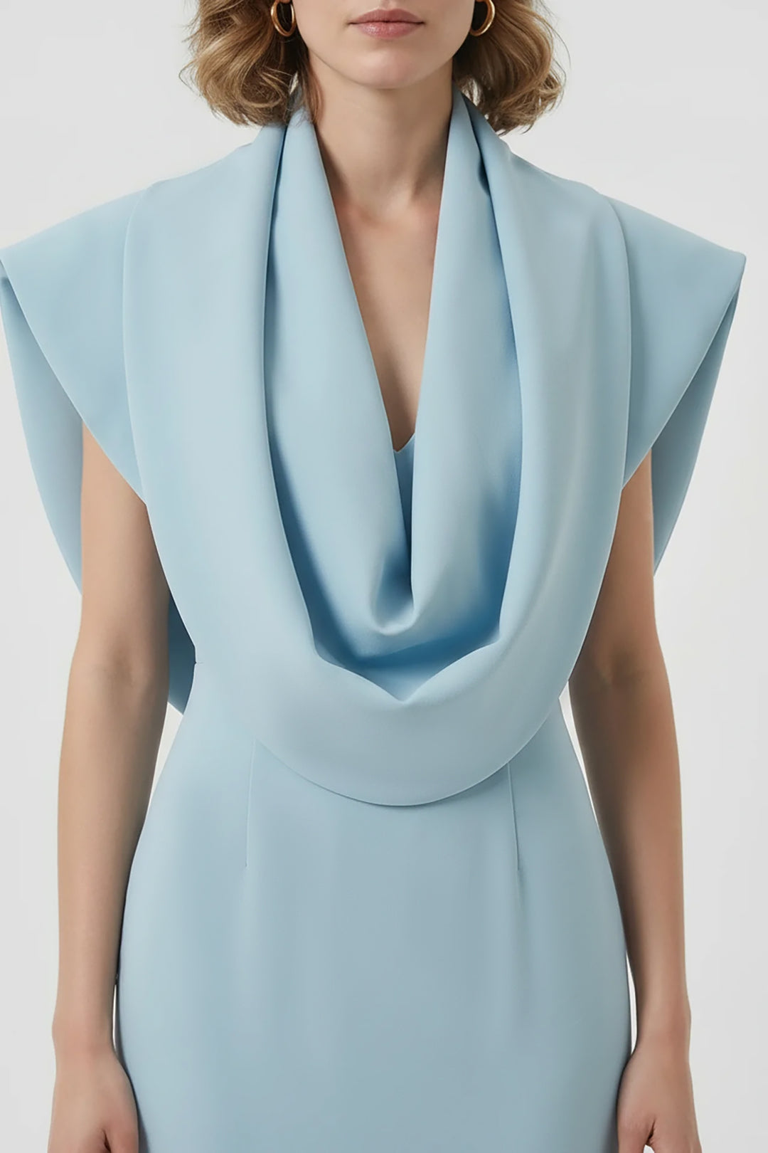 Structured Cowl Mermaid Dress