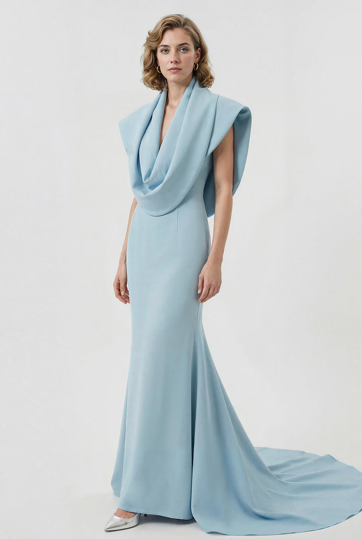 Structured Cowl Mermaid Dress