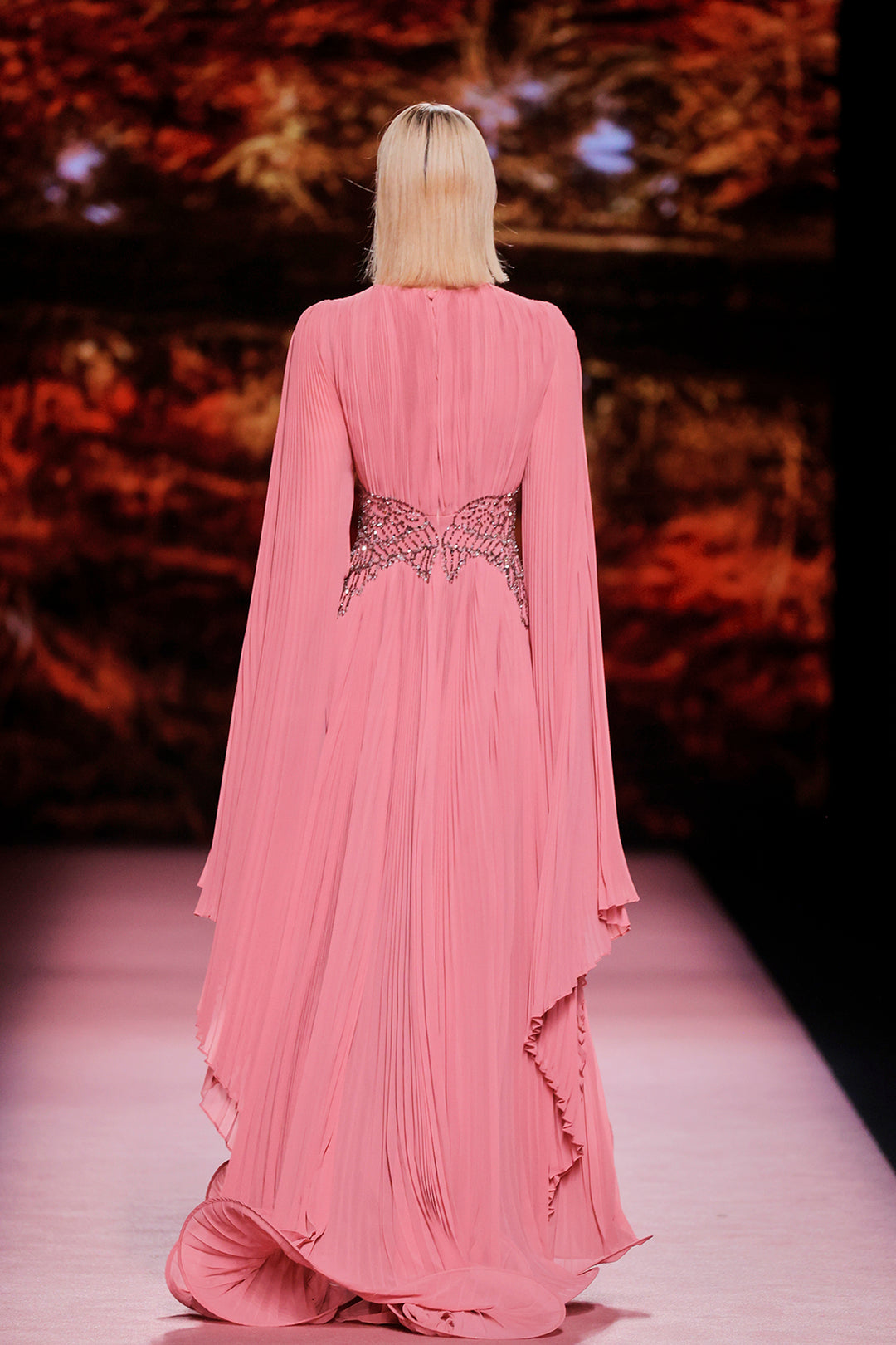 A-Line Dress with Flutter Sleeves