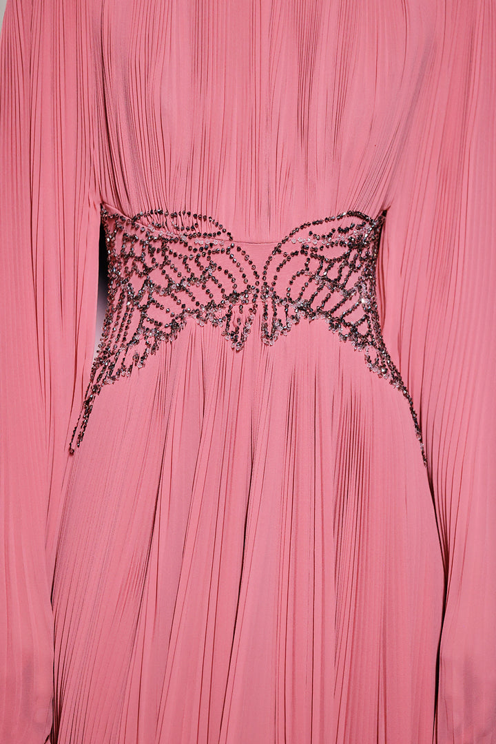 A-Line Dress with Flutter Sleeves