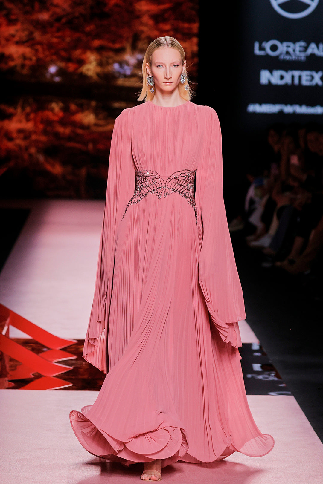 A-Line Dress with Flutter Sleeves