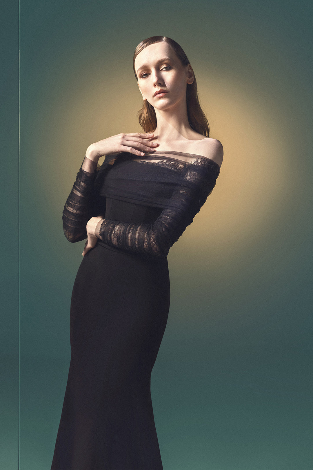 Off-the-Shoulder A-Line Dress