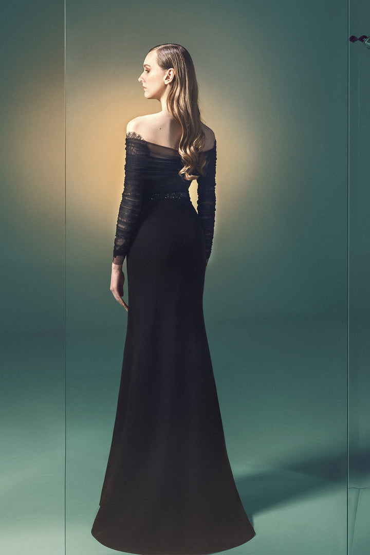 Off-the-Shoulder A-Line Dress