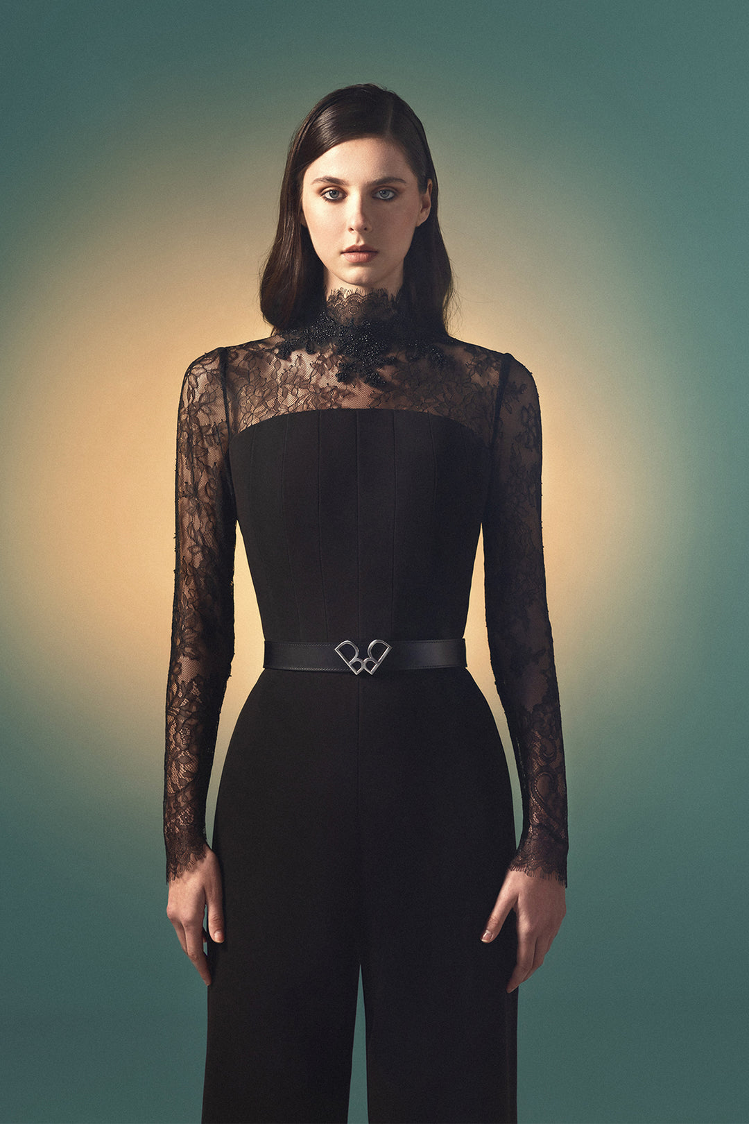 Long-Sleeve Crepe Ensemble