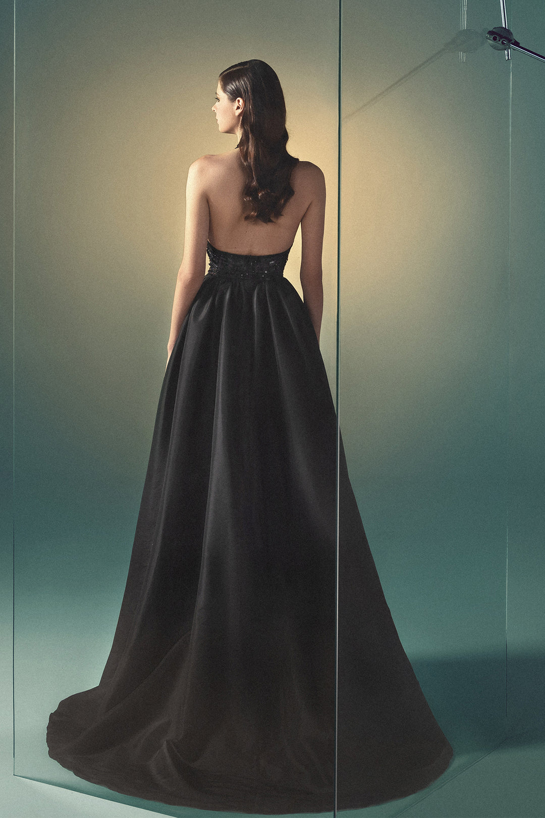 Halterneck A-Line Floor-Length Dress