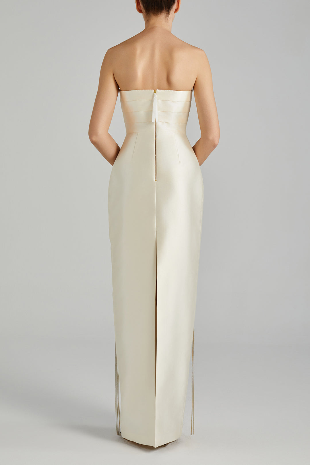 Cummerbund-Flow Top to Skirt Ensemble