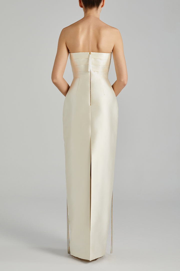 Cummerbund-Flow Top to Skirt Ensemble