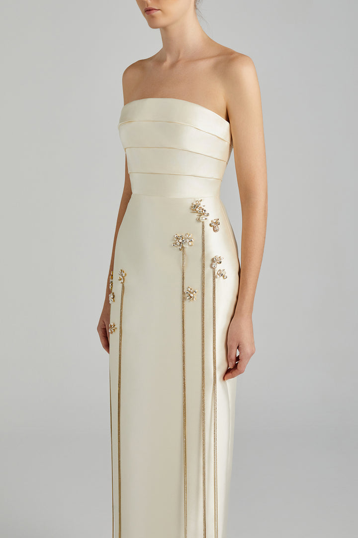 Cummerbund-Flow Top to Skirt Ensemble