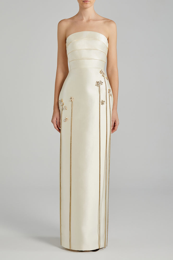 Cummerbund-Flow Top to Skirt Ensemble