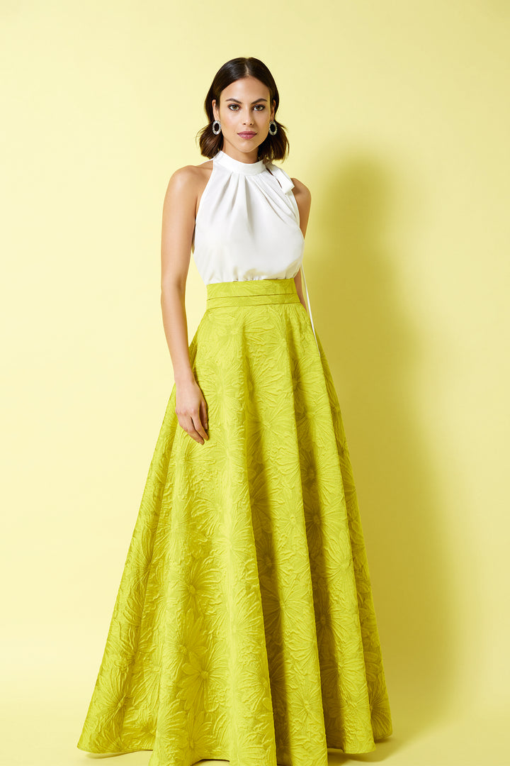 Halterneck Brocade Ensemble