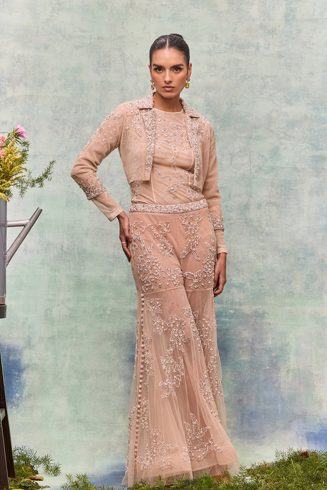 Botanical Embroidered Boxed Ensemble M.R DESIGN Botanical Embroidered Boxed Ensemble M.R DESIGN