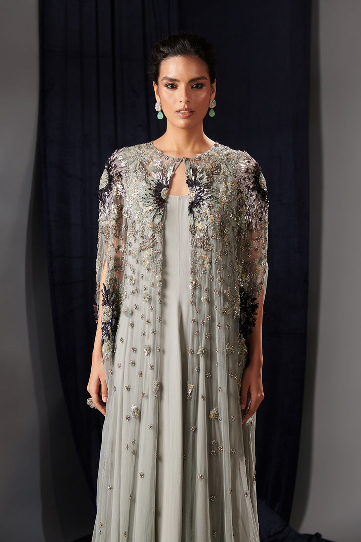 Mesh Embroidered Two-Piece Set