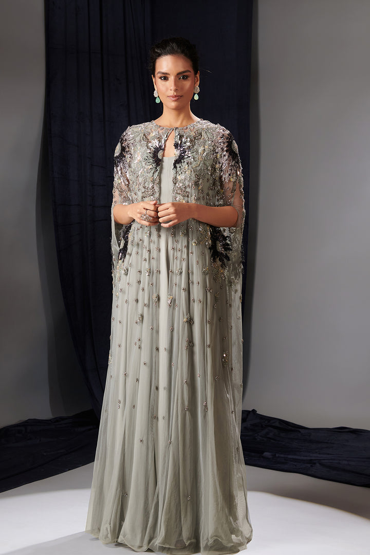 Mesh Embroidered Two-Piece Set